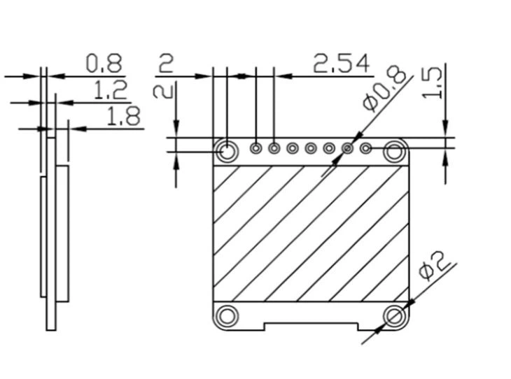 Small Size OLED 128x64 0.96 Inch 7 PIN OLED Screen Graphic Monochrome OLED Display Module